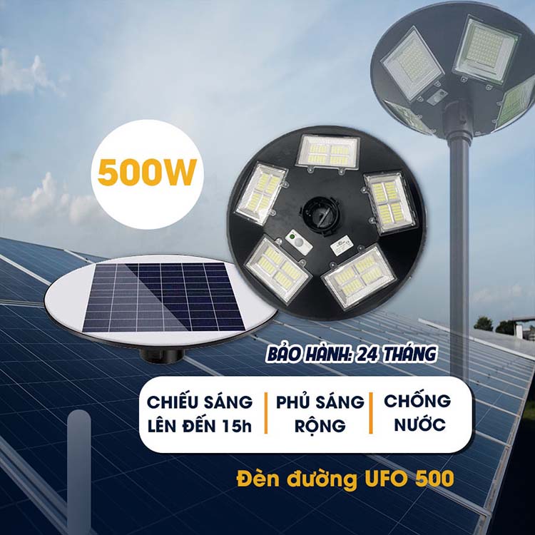 Đèn năng lượng mặt trời UFO-500W